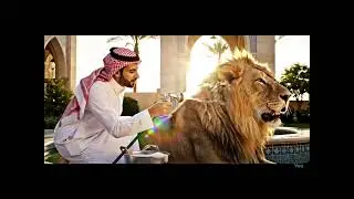Saudi Man Bathes His Giant Pet Lion | Unbelievable Bond!