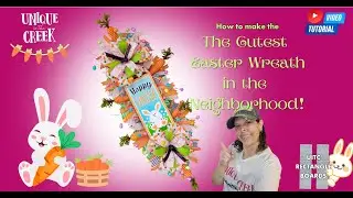 DIY Easter Wreath That Will Make Your Neighbors Jealous! | UNIQUE IN THE CREEK RECTANGLE BOARD