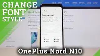 How to Change Font Style on OnePlus Nord N10 5G &ndash; Adjust Font Style