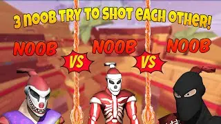 Venge.io [Three more noobs play together!] #part1 {Subscribe} FUN GAME!!