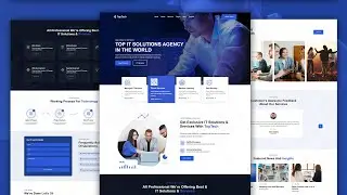 Make IT Solution & Business Responsive HTML Template [ HTML / CSS / SASS / JavaScript ] From Scratch