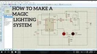 How to make a magic lighting system design by Proteus  schematic, PCB and 3D  design