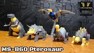 Review Transformers Magic Square MS-B60 Pterosaur Masterpiece Swoop Dinobots Javitron @ShowZStore