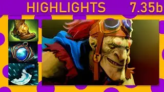 ⭐Batrider 30+ K/A! Support Highlights 7.35b - Dota 2 Top MMR