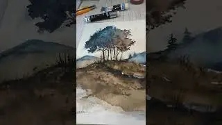 serene wilderness #watercolor #painting #practice #art #artwork