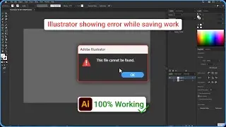 How to Fix the Illustrator Error 'This File Cannot be Found' || VD Studio