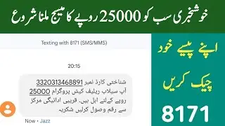 8171 SMS | 9000 Payment | ATM Machine Start | Online Check Payment Method | BISP | Ehsaas#8171bisp