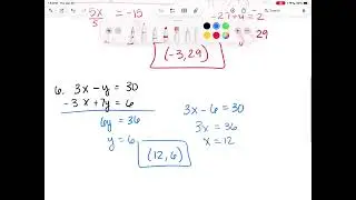 Algebra 1 7.3 Solve Linear Systems by Adding and subtracting