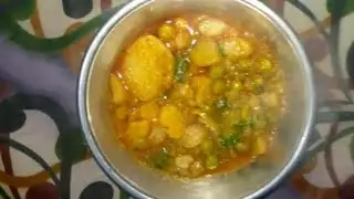 Matar aloo recipe 😋🧆 simple food ❤️#vlog#cooking