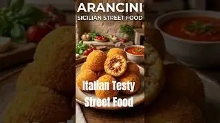Italian Street Food | Crispy Arancini | #streetfood #italianfood #shorts #ytshorts