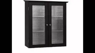black bathroom wall cabinet