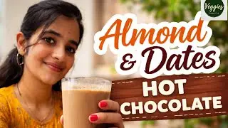 Healthy Hot Chocolate - No Milk & No Cornflour | Quick And Easy Recipe |Almond & Dates Hot Chocolate