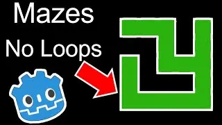 Maze Generation Explained in 1 Minute with Godot!