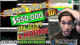 INSANE LIVE DAY #TRADING - DAY #TRADER MADAZ MAKES $550K IN JUST 2 HOURS! -  DEAD CAT BOUNCE $TLRY