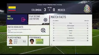 FIFA 18 | Colombia 3 vs Mexico 0 at the O Dromo Stadium