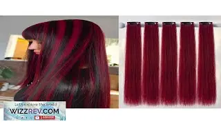 5pcs Blue Hair Clips Extensions Women Synthetic Fiber Wigs Can Match Various