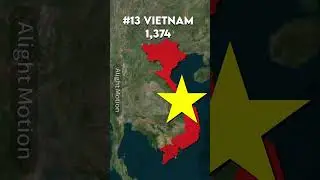 Top 20 countries with the most tanks #countries #mapanimation #knowledge #map #tanks #viral #shorts