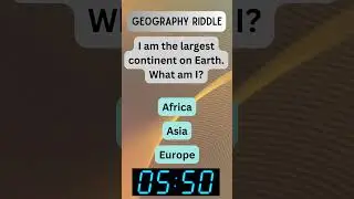 The Ultimate Geography Riddle Challenge #Geo
