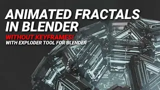 Create animated fractals in Blender with Exploder Tool | #fractal #b3d #blender #blender3d #fractals
