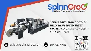 𝗦𝗲𝗿𝘃𝗼 𝗣𝗿𝗲𝗰𝗶𝘀𝗶𝗼𝗻 𝗗𝗼𝘂𝗯𝗹𝗲-𝗛𝗲𝗹𝗶𝘅 𝗛𝗶𝗴𝗵 𝗦𝗽𝗲𝗲𝗱 𝗦𝗵𝗲𝗲𝘁 𝗖𝘂𝘁𝘁𝗲𝗿 𝗠𝗮𝗰𝗵𝗶𝗻𝗲 𝗦𝗚𝗢-𝗞𝗠𝟭𝟱𝟬𝟬