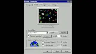 Flying Windows screensaver.
