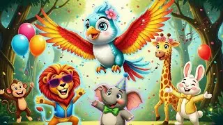 Kids Video | Animal Party Song | Fun Forest Animals Dance | Kids Songs & Nursery Rhymes