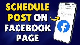 How To Schedule A Post On Facebook Page In iPhone | Schedule Post On Facebook