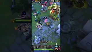 Dota 2 Clutch Moments &ndash; League Player Barely Survives! (Short) #dota2 #dota2ranked #dota