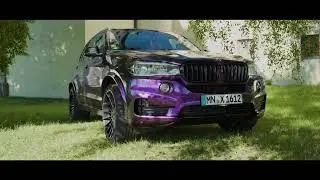 BMW X5 F15, Wrapped KPMF Purple Black Iridescent Gloss