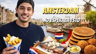 Probando TODO lo que encontré en  Amsterdam... no esperaba esto 🇳🇱  | Martin Osorio