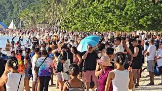 Look! This is Boracay White Beach on December 25 2025 3:50pm Walk Christmas Day 🎄 