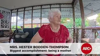Mrs. Hester Thompson shares her biggest accomplishment: being a mother 
