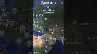Baku Heydar Aliyev International Airport | 24 hr. #azerbaycan #trending #travel #shorts #top #baku