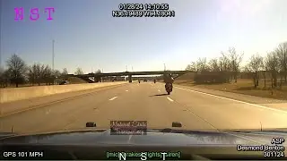 Pursuit/Motorcycle I-49 Springdale Benton Co Arkansas State Police Troop L, Traffic Series Ep. 752