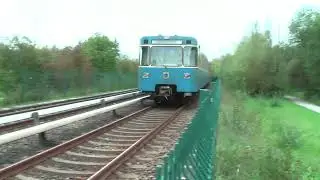 U-Bahn München mit Typ A, B, C1 und C2 zwischen Fröttmaning und Garching Hochbrück