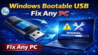 ✅ Create One Windows Bootable USB And Fix Anything