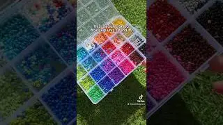 I am so done with seed beads 💀 #seedbeads #spilledbeads #blowup #viral #fyp #beadedbyjessxo