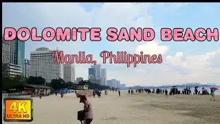 WALKING TOUR: MANILA BAYWALK DOLOMITE BEACH | 4KHDR Manila, Philippines