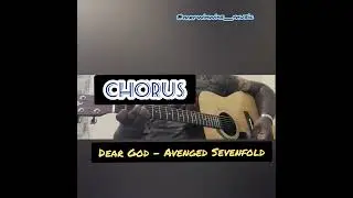 DEAR GOD- AVENGED SEVENFOLD ( ACOUSTIC COVER) #merwinwins