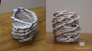 I Made a Pencil Holder With Paper Tubes #craft #crafts #craftideas #diy #papercraft #paperbox
