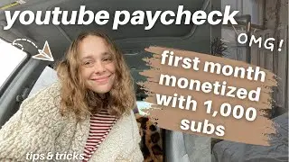Сколько YouTube заплатил мне за первый месяц монетизации (моя первая зарплата на YouTube)