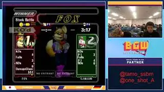 【スマブラDX大会】BGW #29 敗者側準決勝 Shunsuke(フォックス) vs Kobobi(ファルコン) - LQF Shunsuke(Fox) vs Kobobi(C.F)