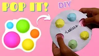 COMO FAZER POP IT CASEIRO | FIDGET TOY | O MUNDO DE LARISSA