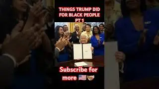 TOP THINGS TRUMP DID FOR BLACK PEOPLE PART 1 #trump2024