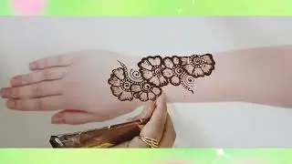 Simple mehndi design 