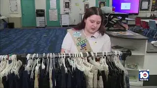 As costs rise, Broward Girl Scout helps families cover school uniforms