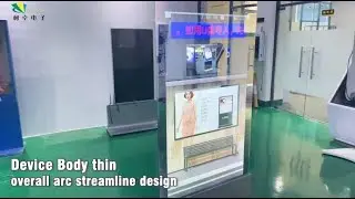55 inch LCD Kiosk Magic Mirror Digital Signage With Motion Sensor GZKEDRO