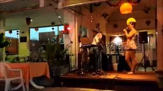 Calypso bar Karon, Phuket.  Kevin gets a lady from audience to sing