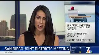 KNSD: SDCCD and SDUSD Hold Joint Board Meeting