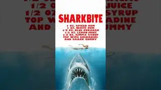 Jaws 50th Sharkbite cocktail recipe. #cocktail #recipe #drink #jaws #summer